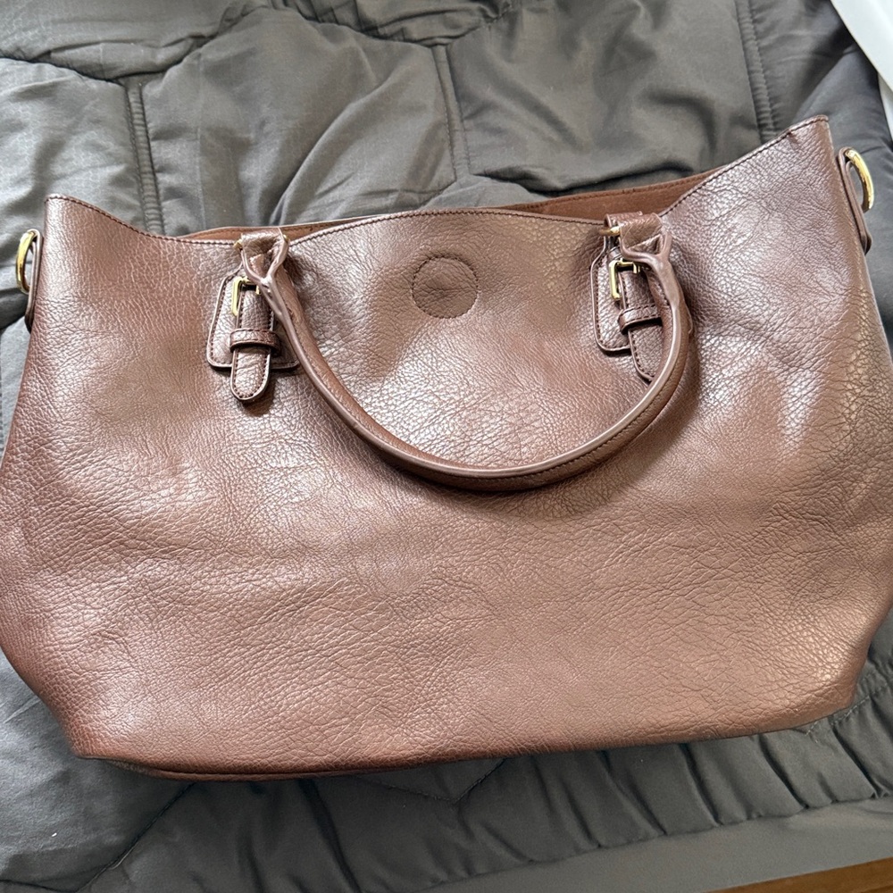Brown and leopard Bag
